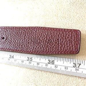 SOLD Hermès Reversible Black & Red Leather Belt